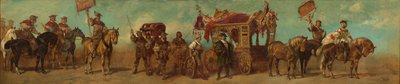 Förslag till festtåget 1879 - Vagnmakare, sadelmakare, remmakare och väskmakare av Hans Makart