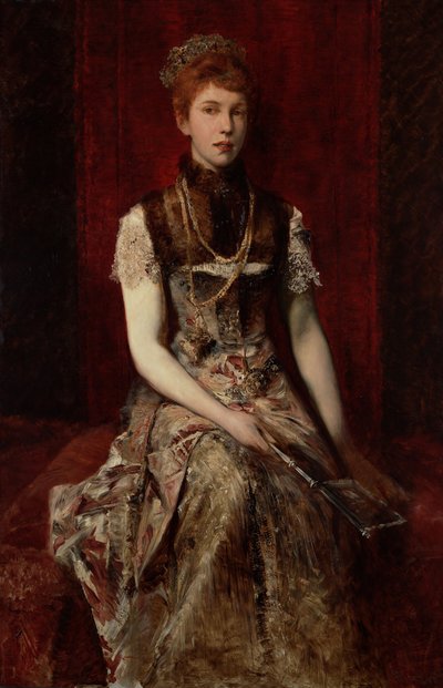 Porträtt av Dora Fournier-Gabillon, ca 1879 av Hans Makart