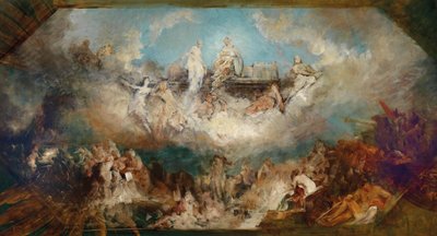 Nibelungens förlisning i Rhen, 1882-1884. av Hans Makart