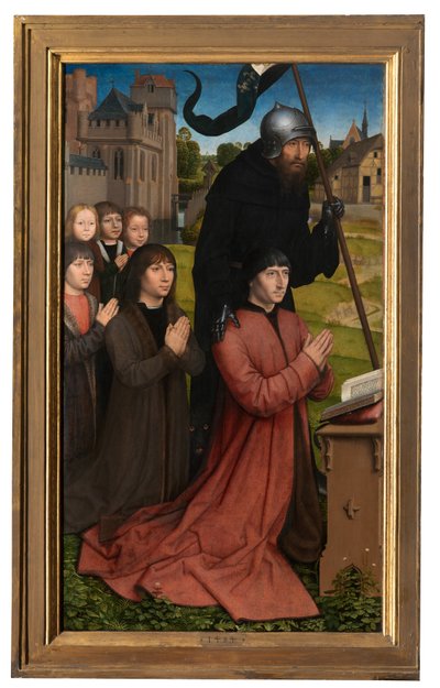 Detalj av Triptyken av Willem Moreel av Hans Memling
