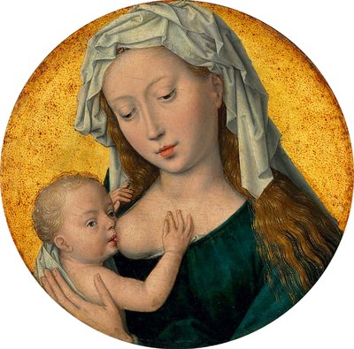 Jungfru Maria som ammar Kristusbarnet av Hans Memling
