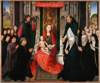 Jungfrun av Jacques Floreins - Madonna med barn ... av Hans Memling