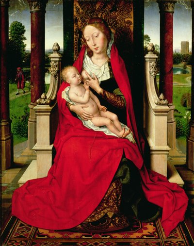 Madonna and Child Enthroned, c.1492-94 av Hans Memling