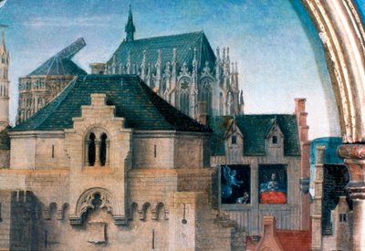 St Ursula Shrine, Avgång från Köln, Detalj, 1489 av Hans Memling