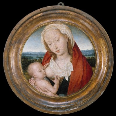 Jungfru och barn, ca 1475-80 (olja på trä) av Hans Memling