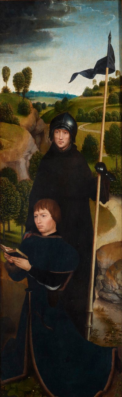Ung man i bön med S:t William av Maleval av Hans Memling