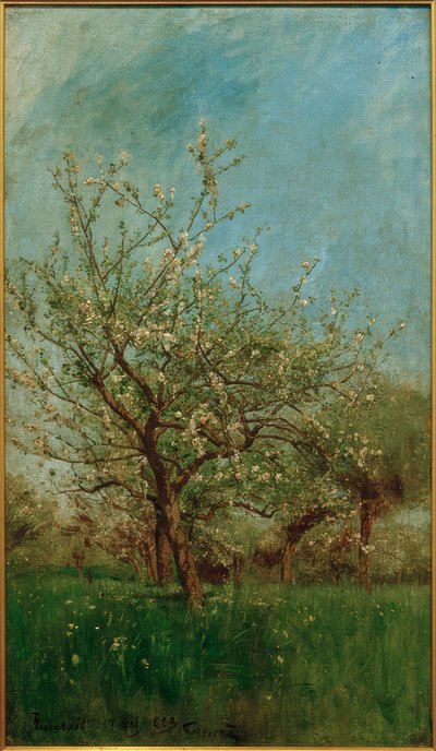 Blommande träd Uerdenbach av Hans Peter Feddersen der Jüngere
