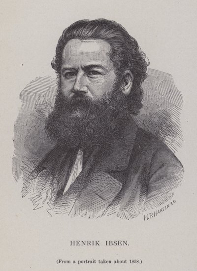 Henrik Ibsen, norsk dramatiker, teaterchef och poet av Hans Peter Hansen