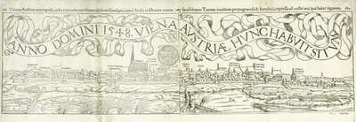 Stadsvy över Wien 1548, 1550 av Hans Rudolf Manuel Deutsch