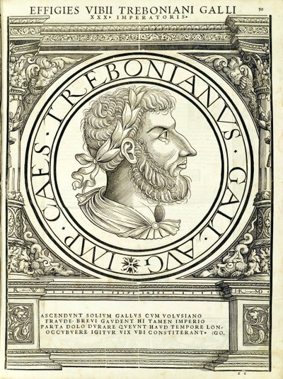 Trebonianus Gallus, illustration från 