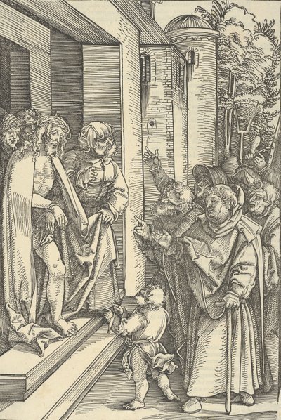 Se mannen, från spegeln av vår Herre Jesu Kristi passion, 1507 av Hans Schäufelein the Elder
