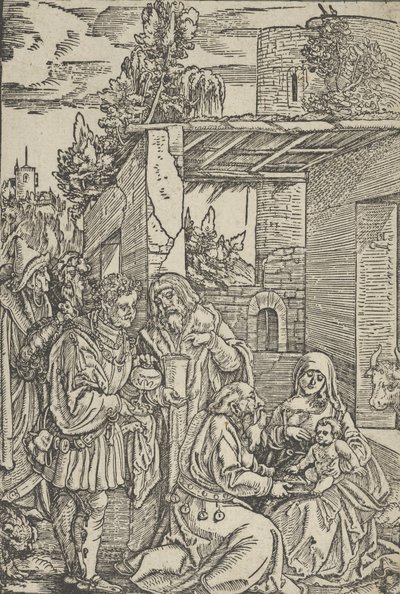 The Adoration of the Magi, från Ewangeli och Epistel, 1512. av Hans Schäufelein the Elder