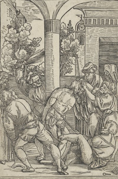 The Flagellation, från The Life of Christ, ca. 1511-12. av Hans Schäufelein the Elder