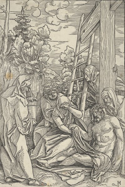 Klagosången, från Kristi liv, ca. 1511-12. av Hans Schäufelein the Elder