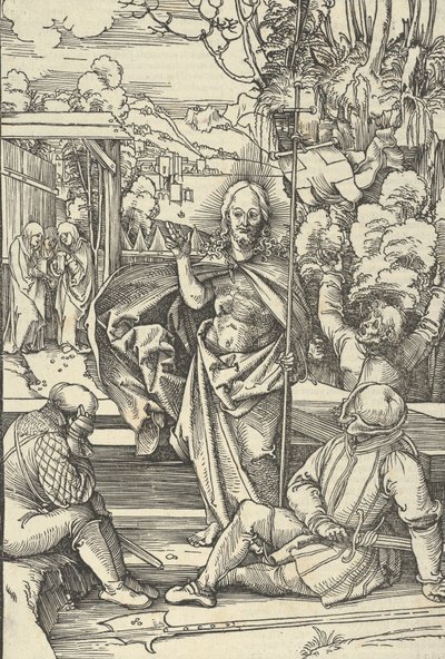 Uppståndelsen, från spegeln av vår Herre Jesu Kristi passion, 1507. av Hans Schäufelein the Elder