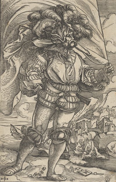 Fanbäraren, ca. 1515. av Hans Schäufelein the Elder