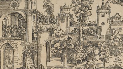 Berättelsen om Susanna, 1536. av Hans Schäufelein the Elder