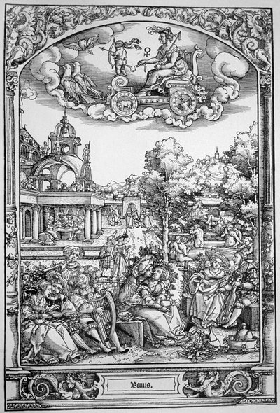 Venus (trägravyr) av Hans Sebald (School of) Beham