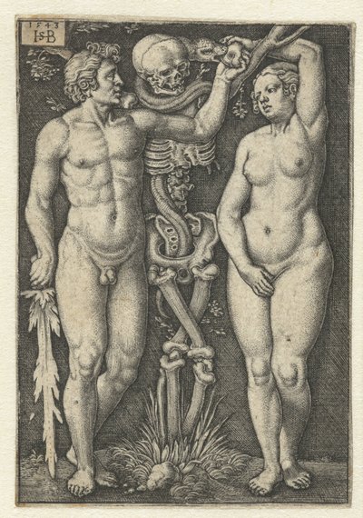 Adam och Eva och döden av Hans Sebald Beham