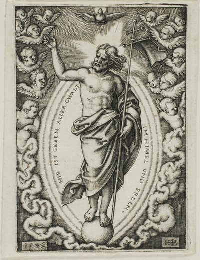 Kristus på jordklotet av Hans Sebald Beham