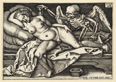 Döden och den sovande kvinnan av Hans Sebald Beham