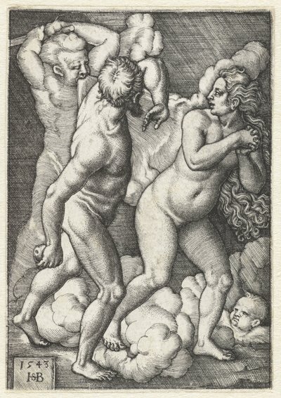 Utvisning från paradiset av Hans Sebald Beham