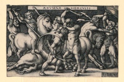 Hercules slåss mot kentaurerna av Hans Sebald Beham