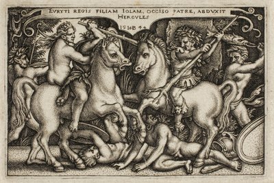 Hercules and Iole, från The Labours of Hercules av Hans Sebald Beham