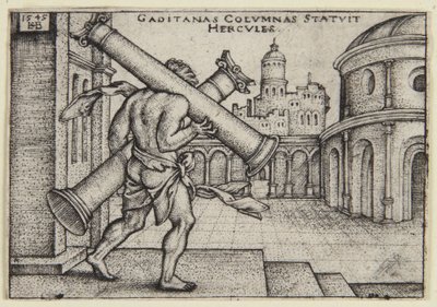 Herkules och pelarna av Hans Sebald Beham