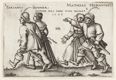 januari och februari av Hans Sebald Beham