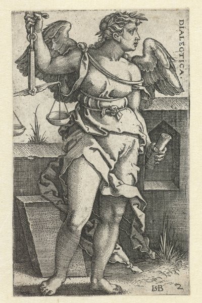 Logik (dialektik) (titel på objekt) Seven Liberal Arts (serietitel) av Hans Sebald Beham