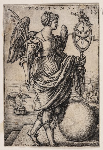 Fortune (Fortuna) av Hans Sebald Beham