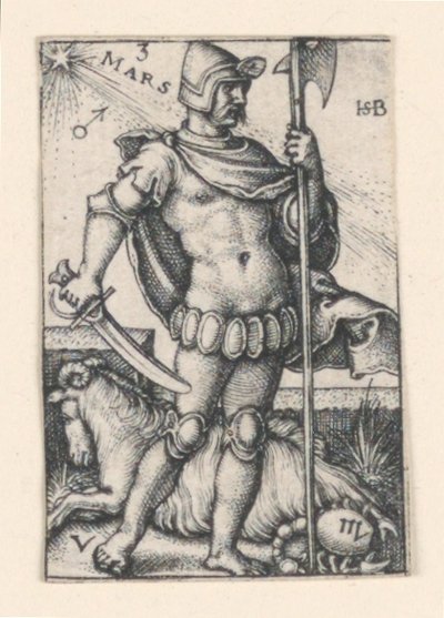 Mars, från De sju planeterna av Hans Sebald Beham