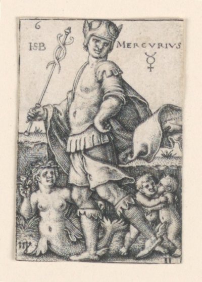 Merkurius, från De sju planeterna av Hans Sebald Beham