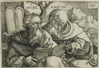Moses och Aron av Hans Sebald Beham
