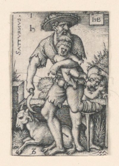 Saturnus, från De sju planeterna av Hans Sebald Beham