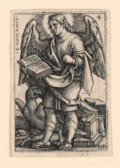 St. John, från De fyra evangelisterna av Hans Sebald Beham
