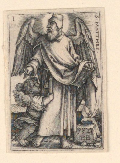 St. Matteus, från De fyra evangelisterna av Hans Sebald Beham