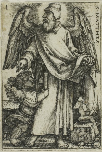 St. Matteus, från De fyra evangelisterna av Hans Sebald Beham