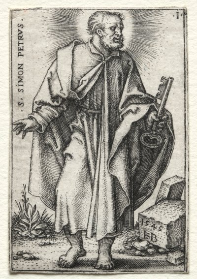 St Simon Peter av Hans Sebald Beham