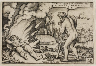 The Death of Hercules, från The Labors of Hercules av Hans Sebald Beham