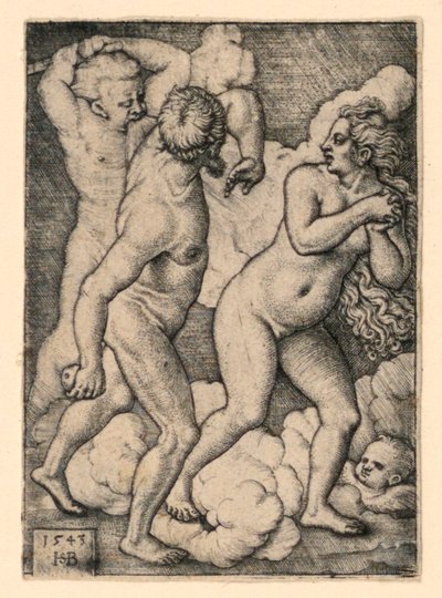 Utvisningen från paradiset av Hans Sebald Beham