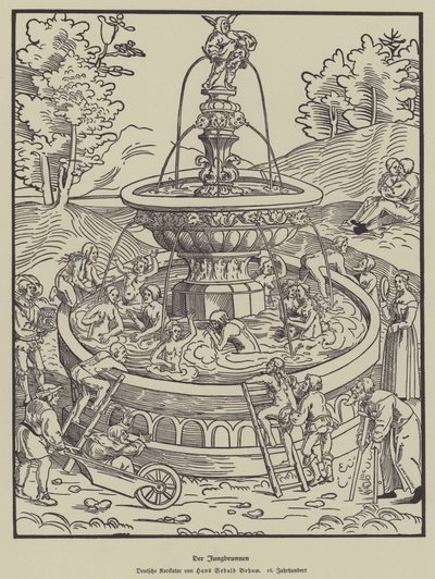 Ungdomens fontän, 1500-talet av Hans Sebald Beham