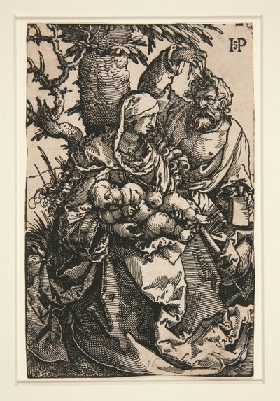 Den heliga familjen under ett träd av Hans Sebald Beham
