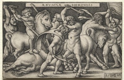 Hercules besegrar Centaurerna av Hans Sebald Beham