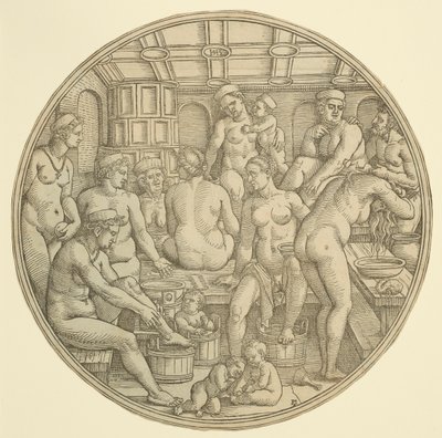 Badrummet för kvinnor av Hans Sebald Beham