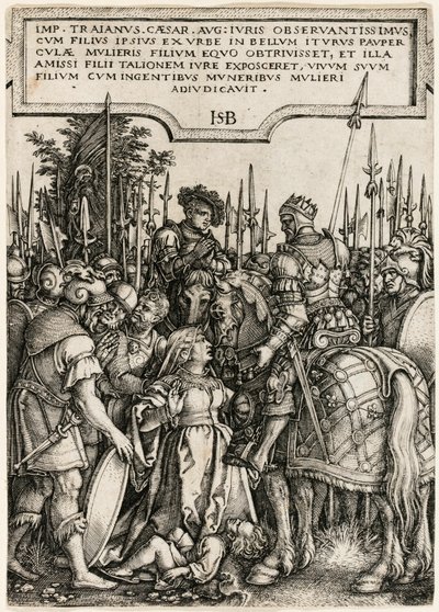 Trajanus rättvisa av Hans Sebald Beham