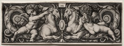 Två Genii, 1544. av Hans Sebald Beham