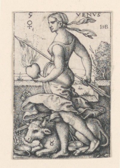 Venus, från De sju planeterna av Hans Sebald Beham