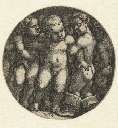 Sju nakna pojkar av Hans Sebald Beham